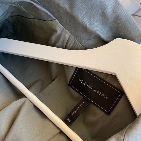 BCBGMAXAZRIA Trench coat cotton khaki color XS size - Picture 2 of 3